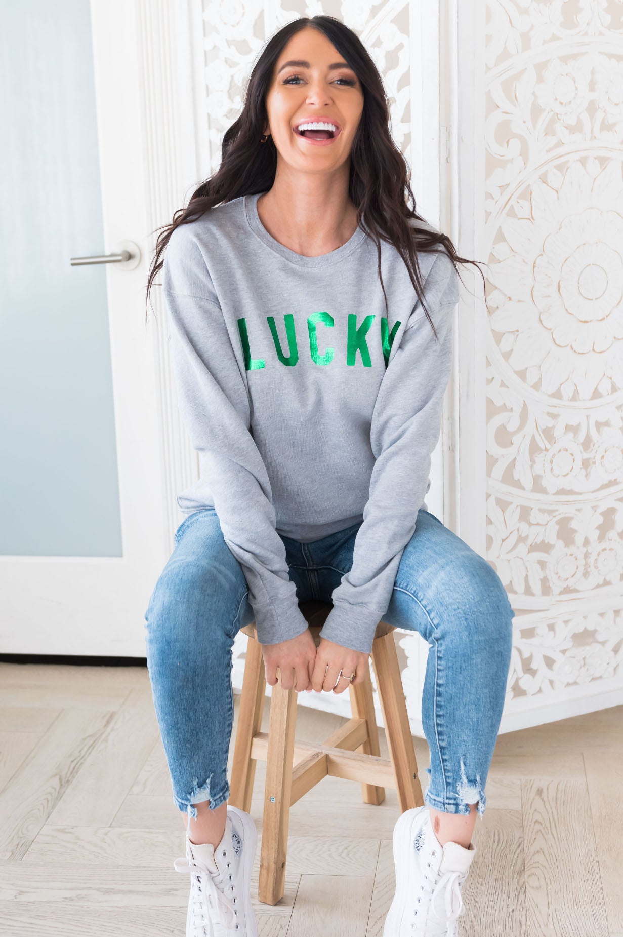 Luck On My Side Modest Sweatshirt