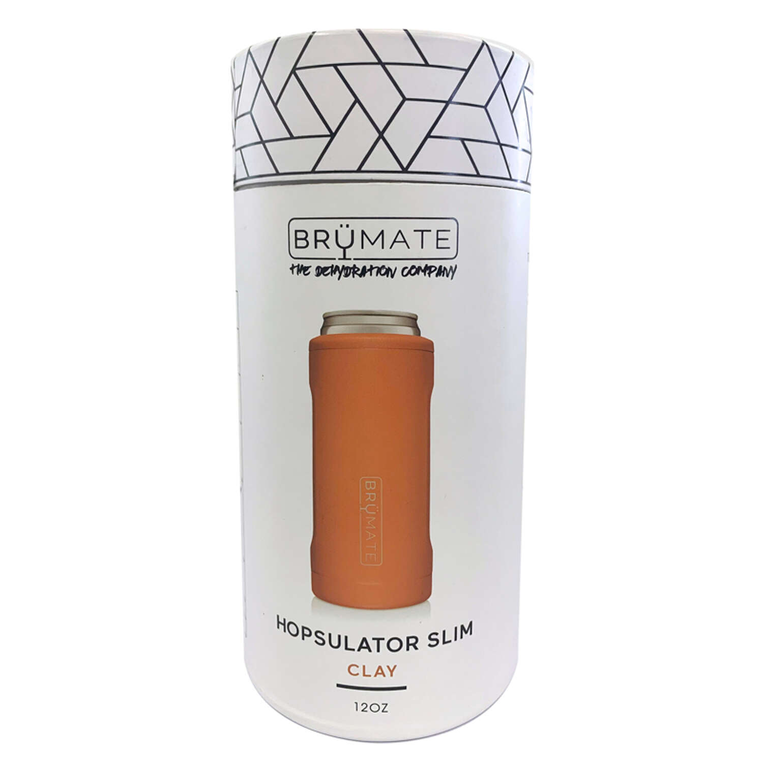 Brumate Hopsulator Slim 12 oz Slim Matte Clay BPA Free Vacuum Insulated Tumbler