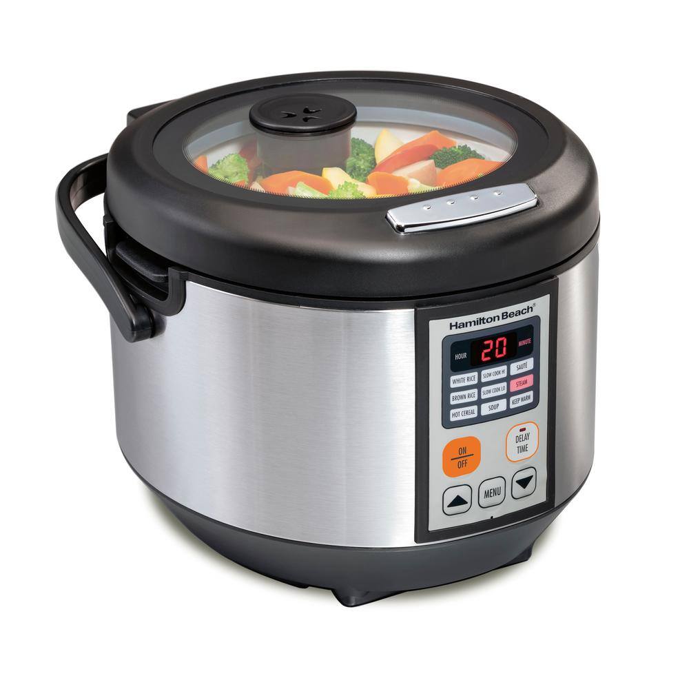 Hamilton Beach 4.5 Qt. Stainless Steel Digital Multi Slow Cooker 37523