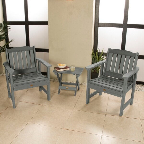 Garden Chairs and Folding Side Table (3piece Set)