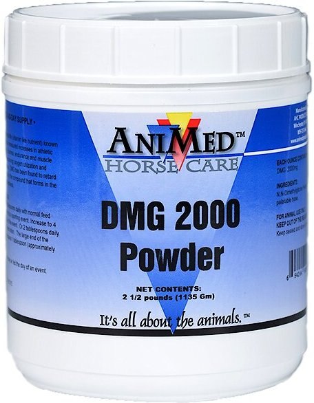 AniMed DMG 2000 Powder Horse Supplement， 2.5-lb tub