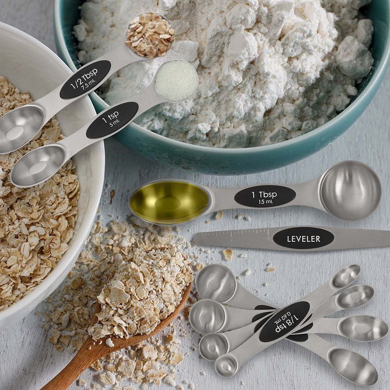 Magnetic Measuring Spoons with Leveler