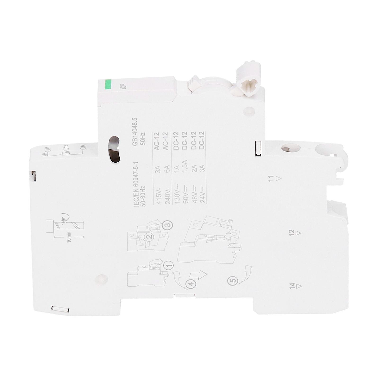 Circuit Breaker Auxiliary Contact 1no+1nc Fit For Ic65 Ac240v/ac415v/dc130v/dc60v/dc48v/dc24v