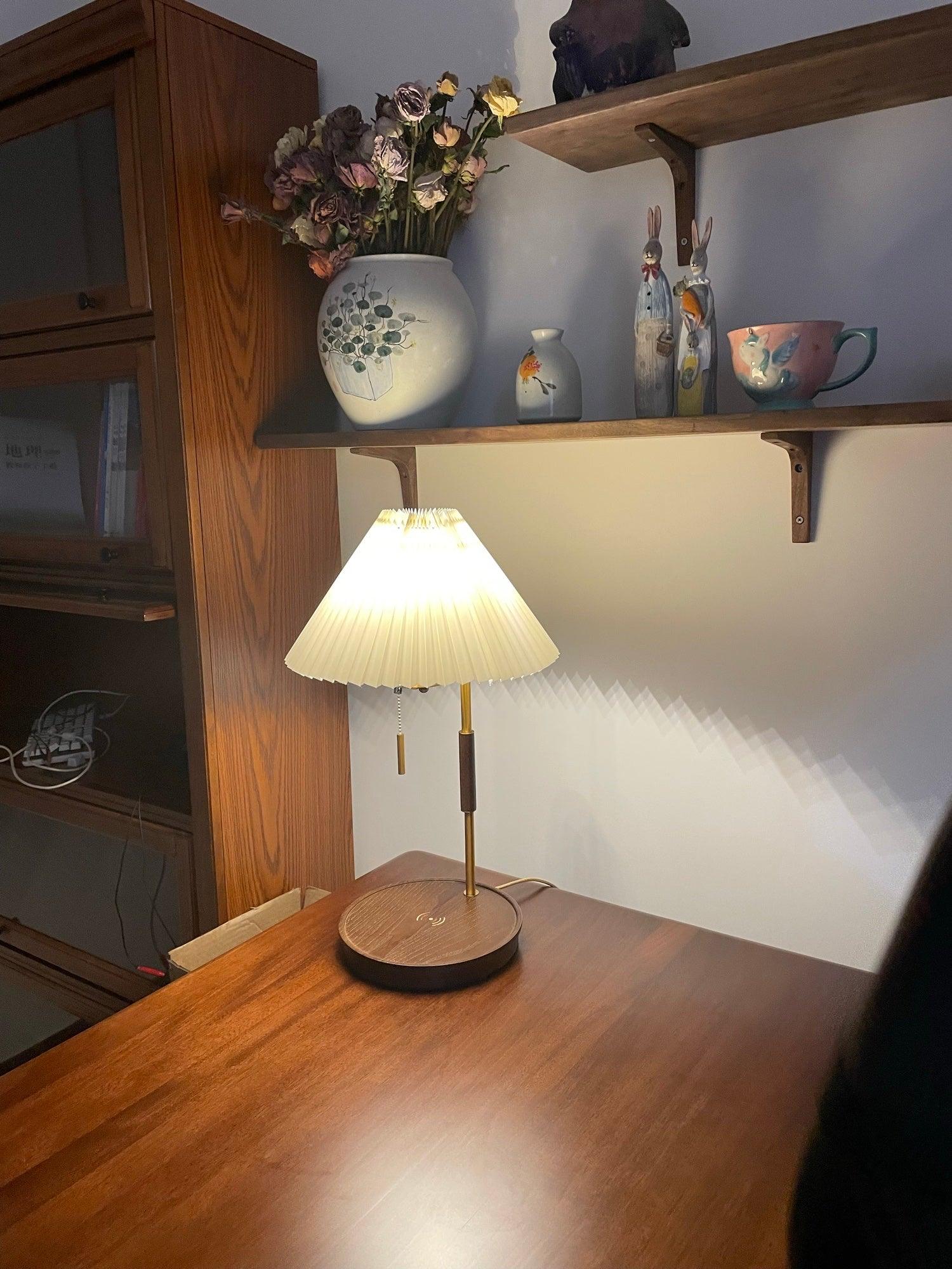 Wooden Retro Table Lamp