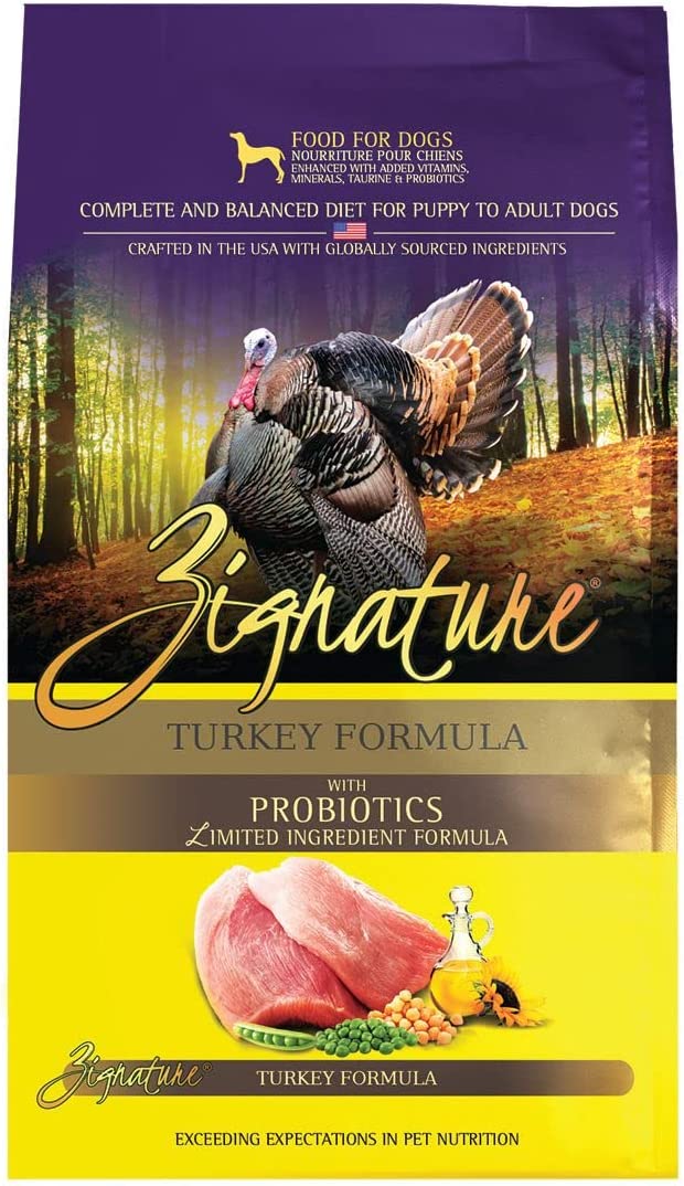 Zignature Turkey Limited Ingredient Formula With Probiotics Dry Dog Food 25 Pound (Pack of 1)