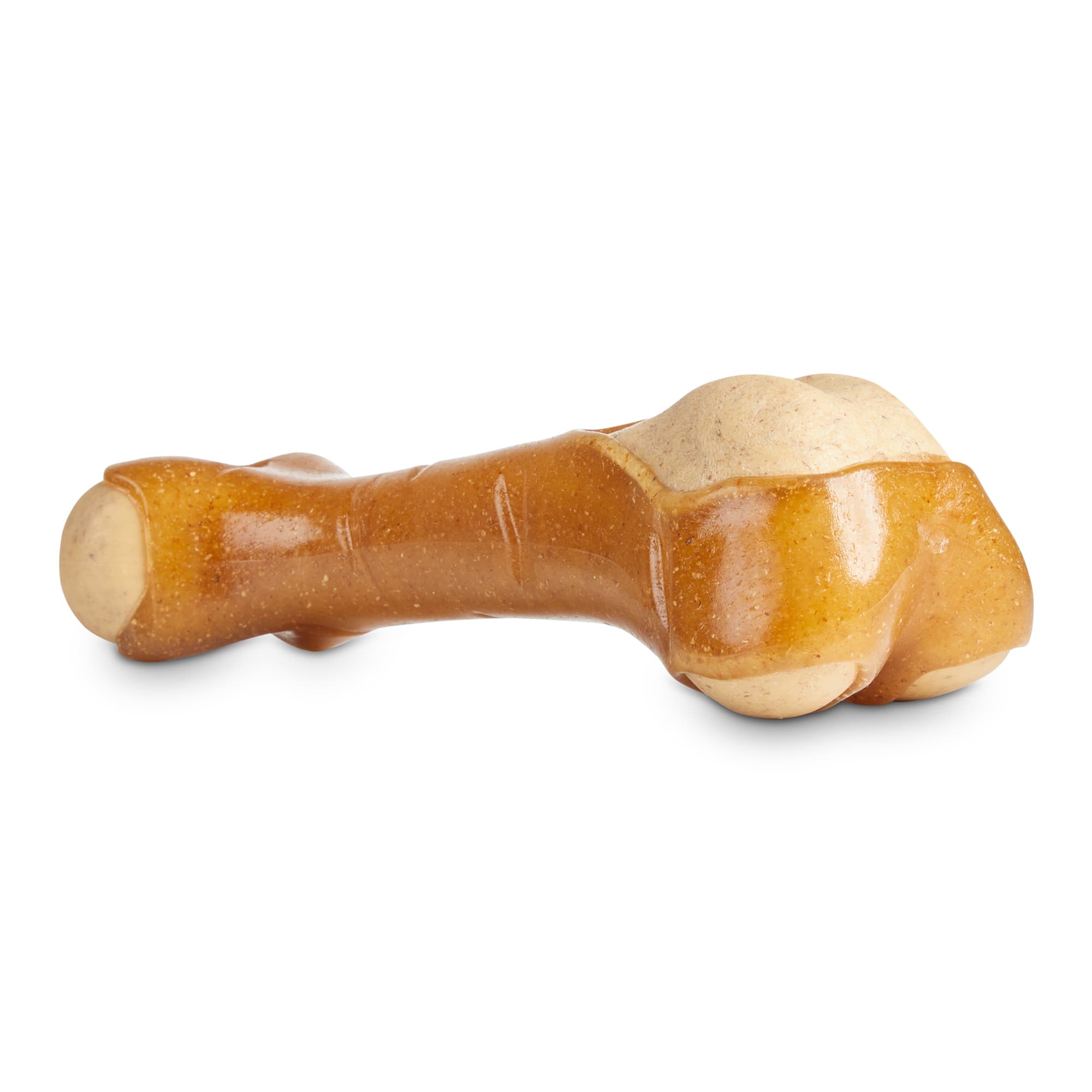 Leaps  Bounds Peanut Butter-Scented Bone Dog Chew Toy， Small