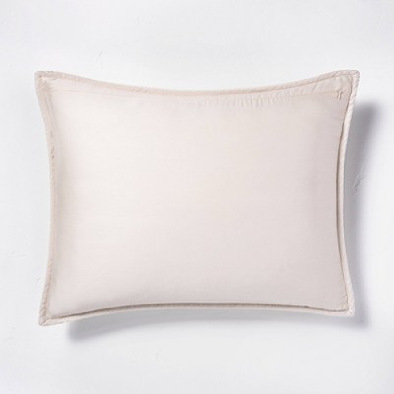 Standard Heavyweight Linen Blend Quilt Pillow Sham Natural - Casaluna