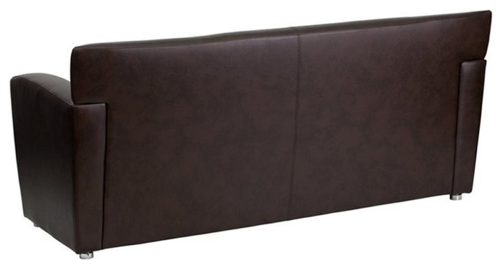 Flash Furniture Hercules Majesty Leather Sofa in Black   Contemporary   Sofas   by Homesquare  Houzz