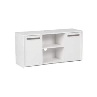 SAINT BIRCH Miami White 2-Door Credenza File Cabinet SBAK4400CFWW