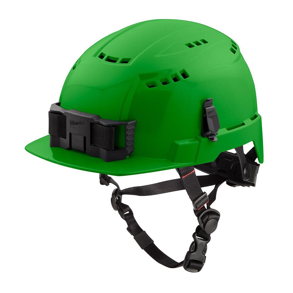 Milwaukee Green Front Brim Vented Helmet with BOLT Class C 48-73-1326 from Milwaukee