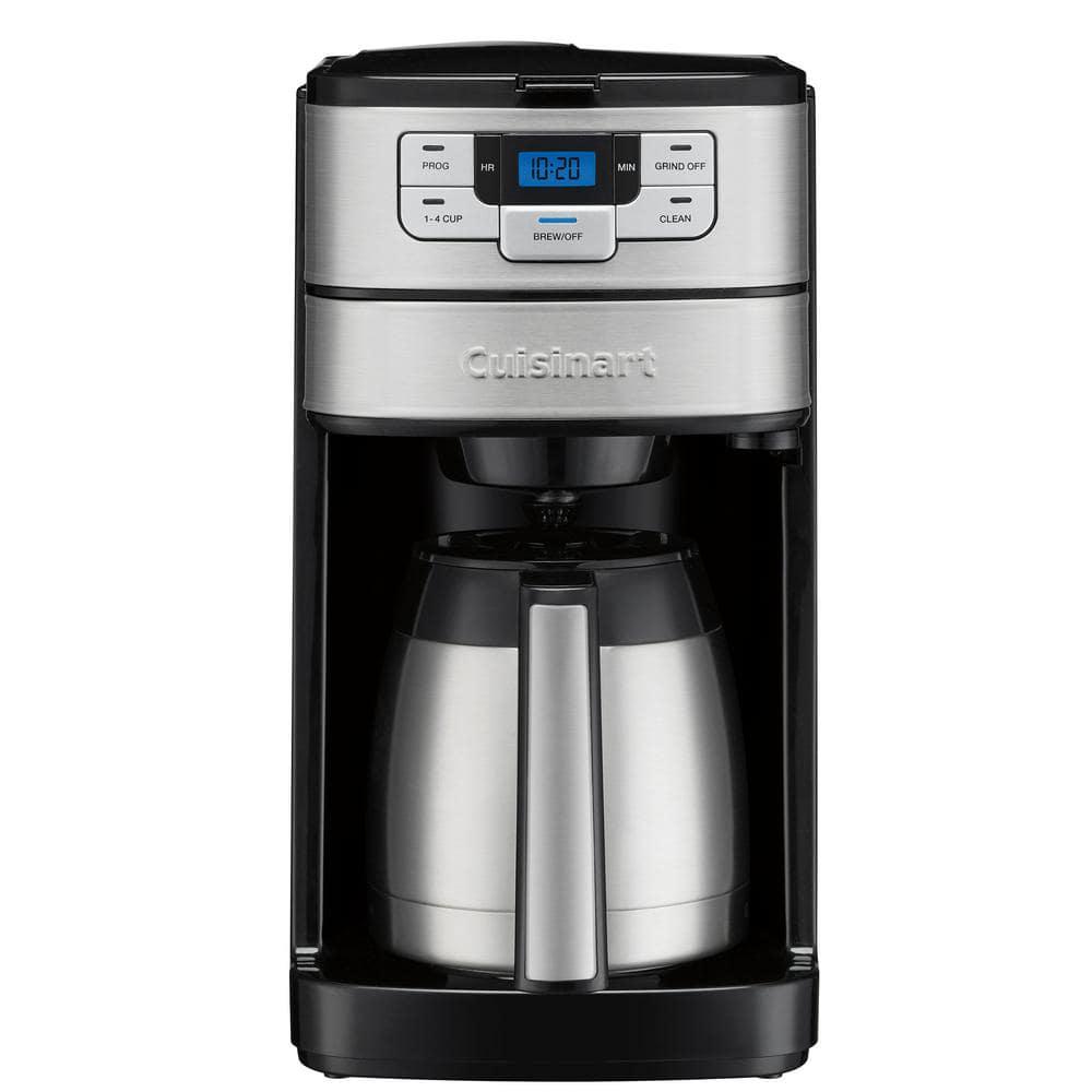 Cuisinart Blade Grind and Brew 10Cup Automatic Black and Stainless Steel Thermal Coffee Maker