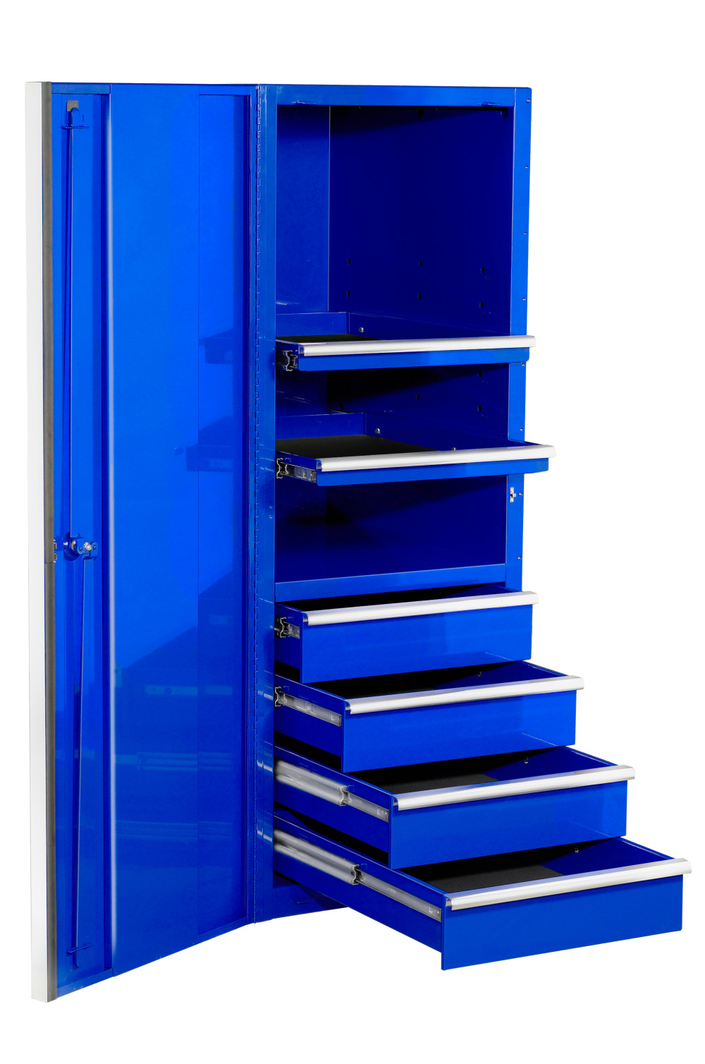Extreme Tools 24 Blue Side Cabinet with Chrome Handles