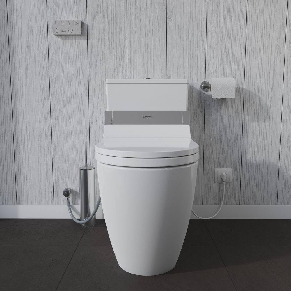 Duravit ME by Starck 1-piece 0.92 GPF Dual Flush Elongated Toilet in. White (Seat Not Included ) 2173010001