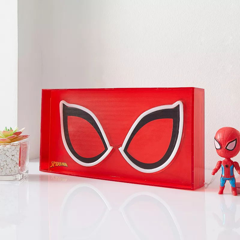 Idea Nuova Marvel Spider-Man Neon LED Lamp Table Decor