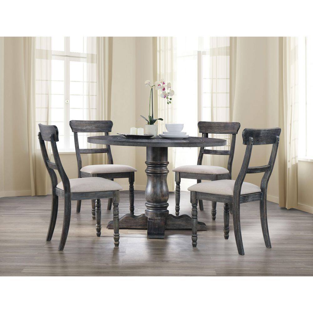 Acme Furniture Wallace Weathered Gray Dining Table 74640