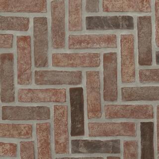 MSI Noble Red Clay 12.5 in. x 25.5 in. Brick Herringbone Mosaic Floor and Wall Tile (8.7 sq. ft.Case) CLAHB-NOBRED2X7