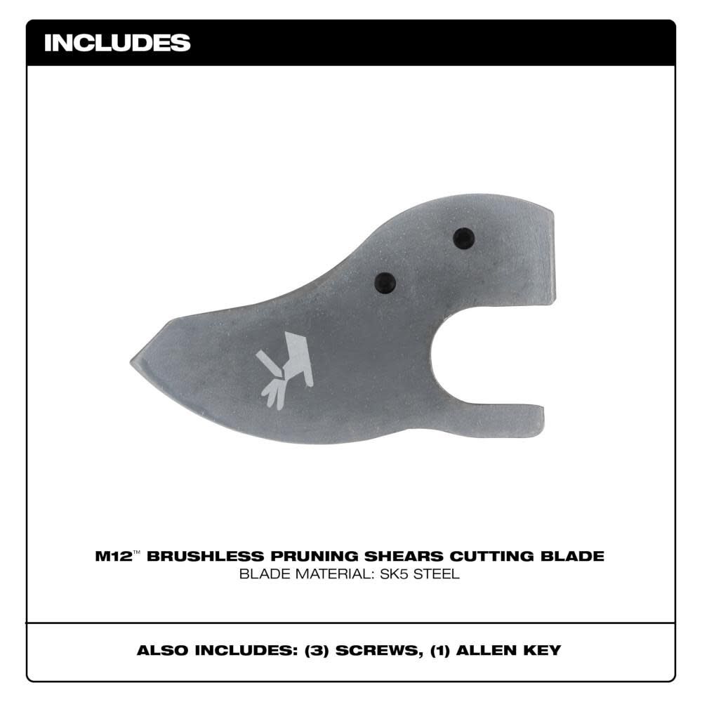 Milwaukee M12 Pruning Shears Replacement Blade 48-44-2769 from Milwaukee