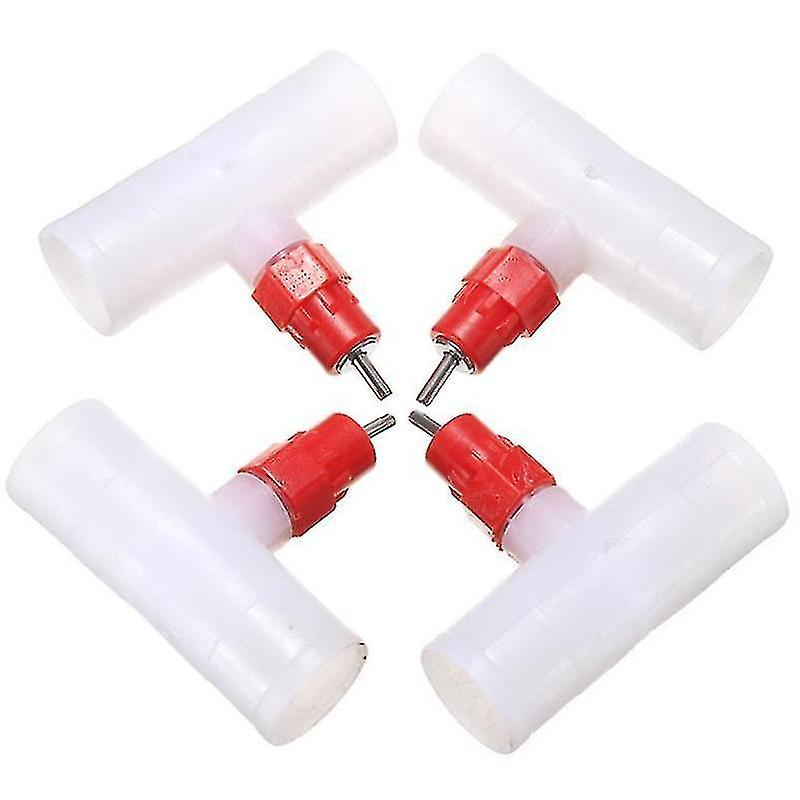 Chicken Nipples Tee Fittings - Fully Automatic Poultry Waterers Kit Chicken Water Drinker 10 Pack