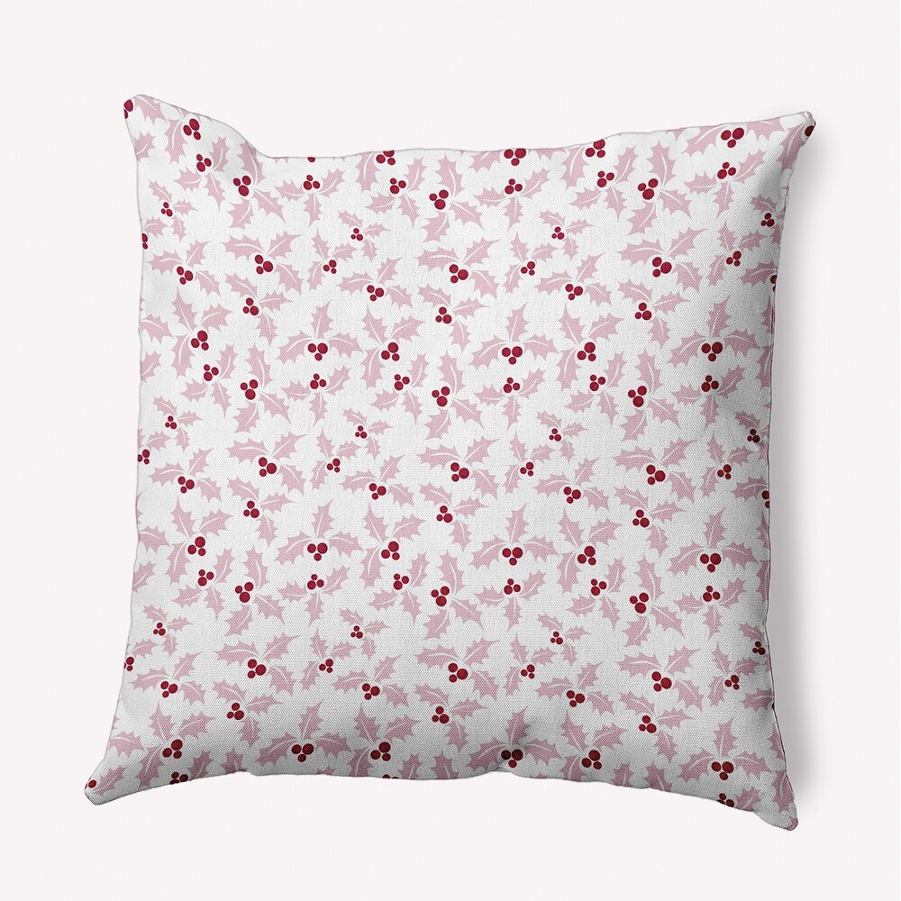 Holly Bush Accent Pillow