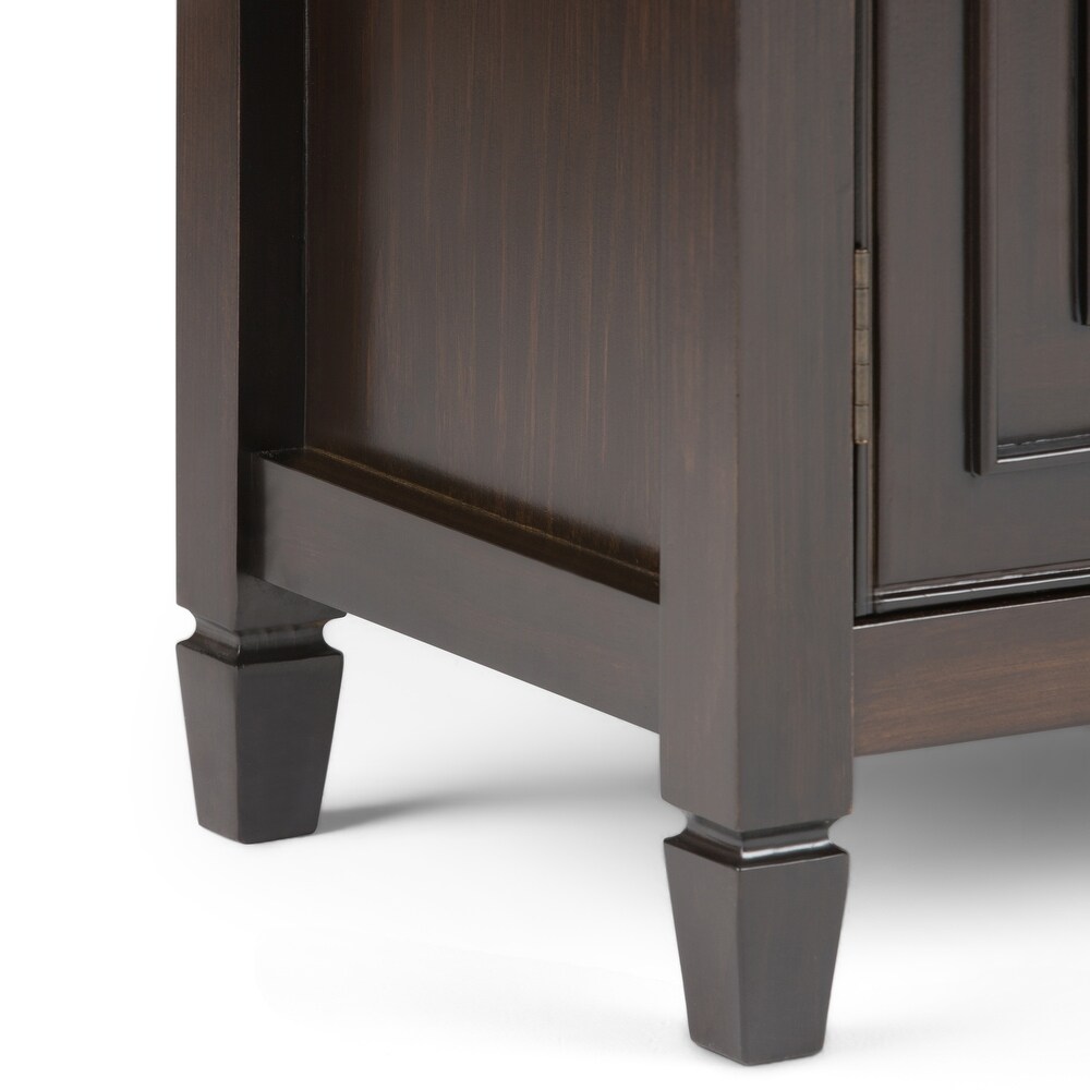 WYNDENHALL Hampshire Solid Wood Traditional Entryway Storage Cabinet   40\