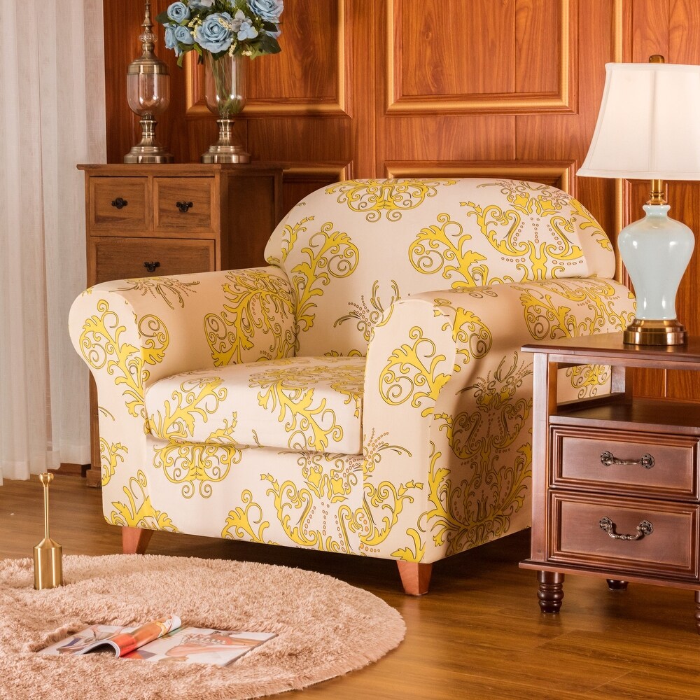 Subrtex Stretch Printed Floral Washable Sofa Slipcover