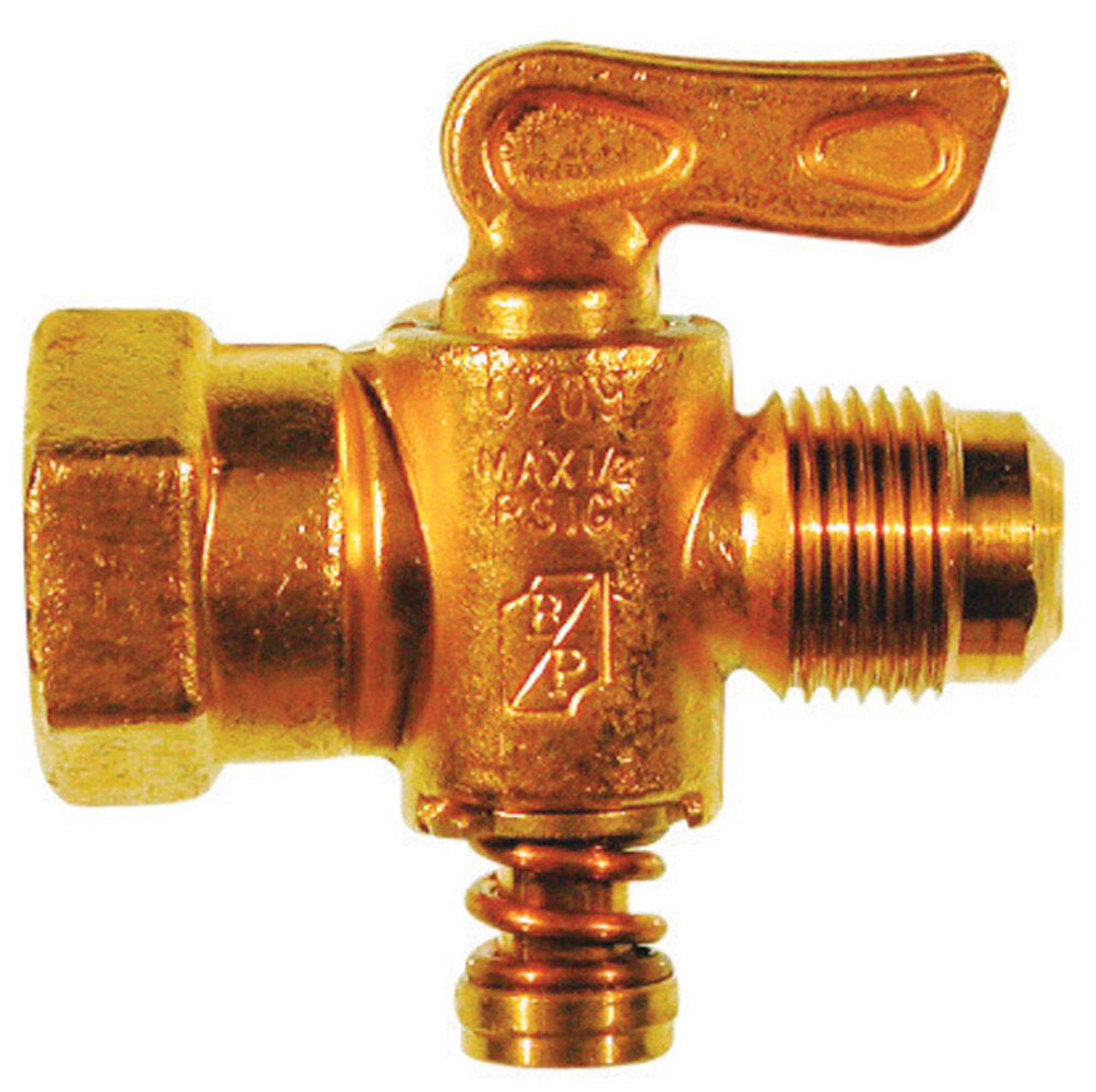 FLARE VALVE BRS 1/2X1/2