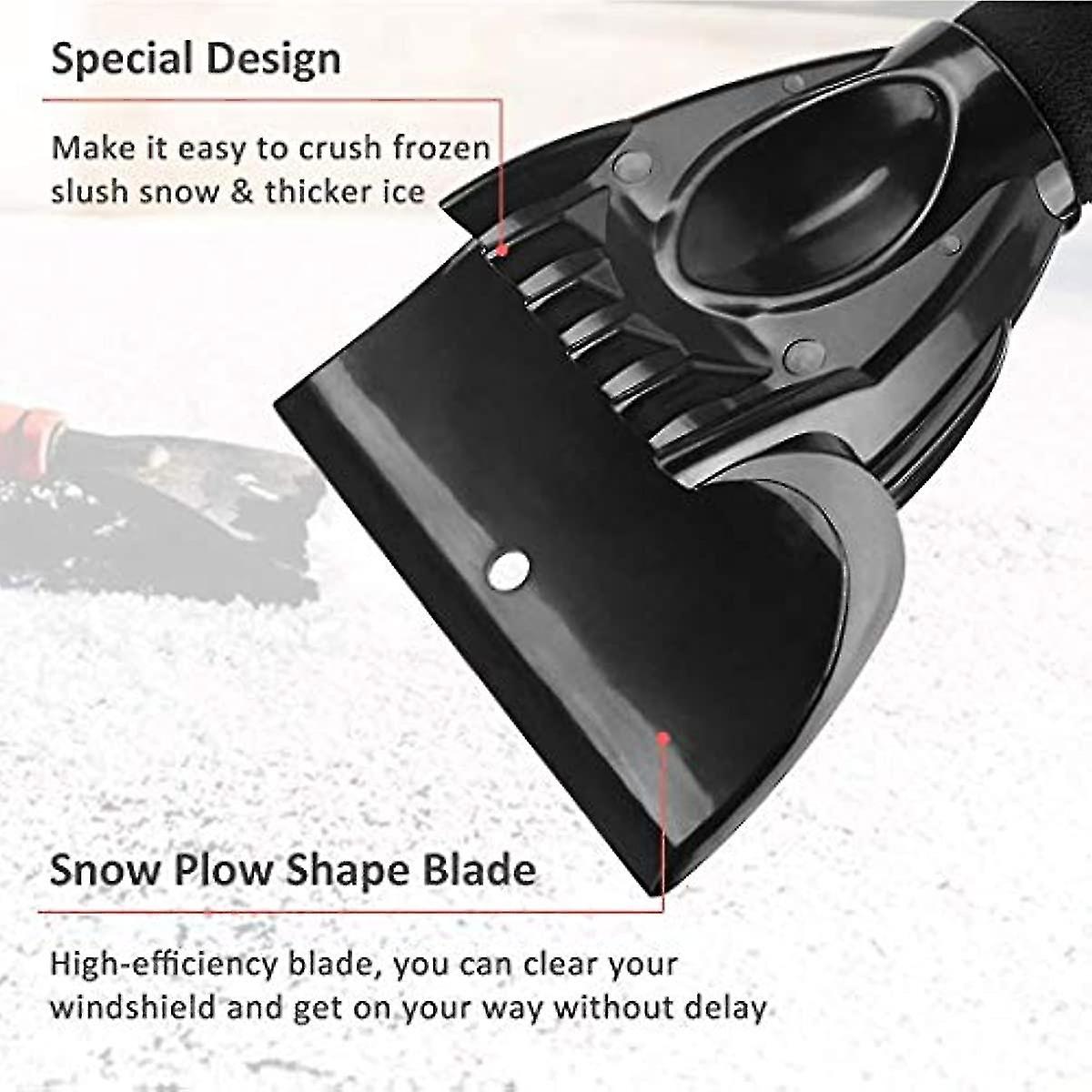 Ice Scraper For Car  Snow Scraper For Car Windscreen  Heavy Duty Frost Snow Ice Removal For Windows  Scratch Free  Easily Storage