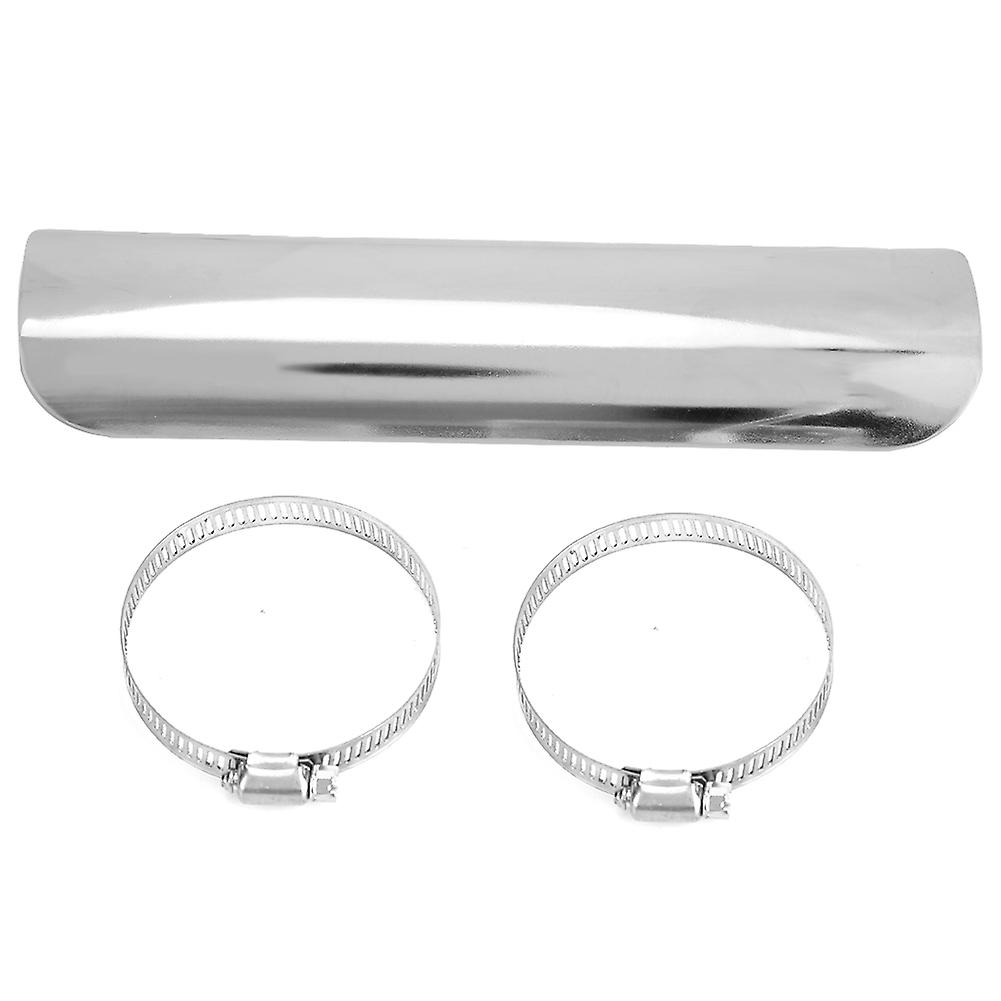 Exhaust Pipe Heat Shield Chrome Plate For Universal Motorcycle 50-70mm/2.0-2.76in