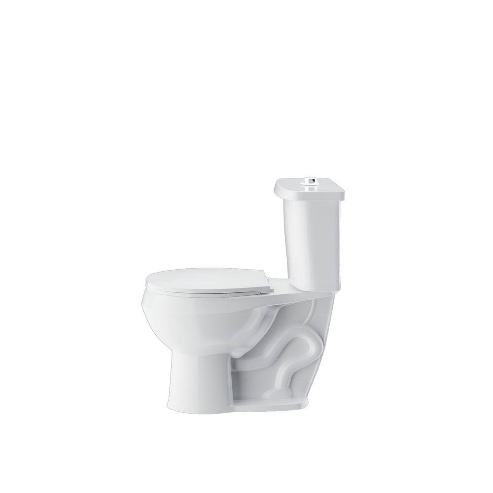 Two-Piece 1.11.6 GPF Dual Flush Elongated Toilet in White Seat Included HKD-TPT2488T-W