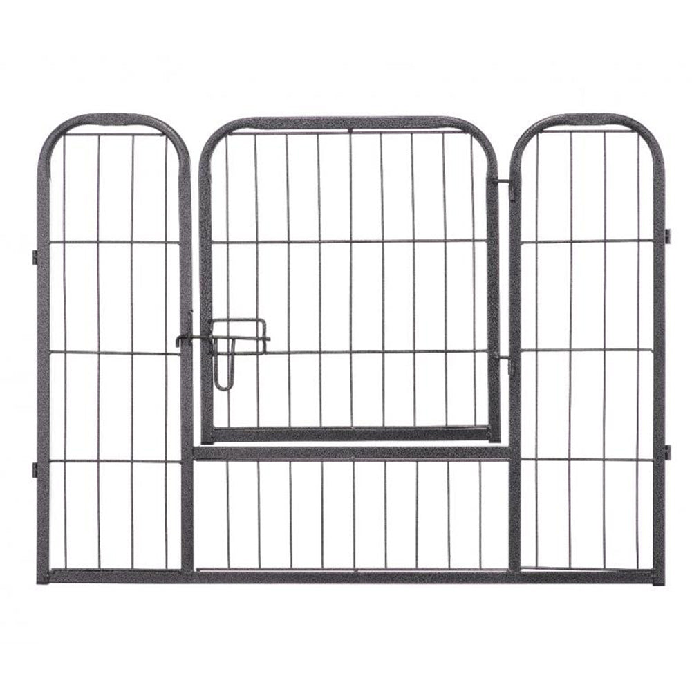 Dog Playpen 8 Panel Foldable Dog Pen Indoor/Outdoor Puppy Pen Pet Playpen for Large Dogs Heavy Duty Metal Exercise Fence for Small Animals with Door for Garden Play Yard 23.6 Black