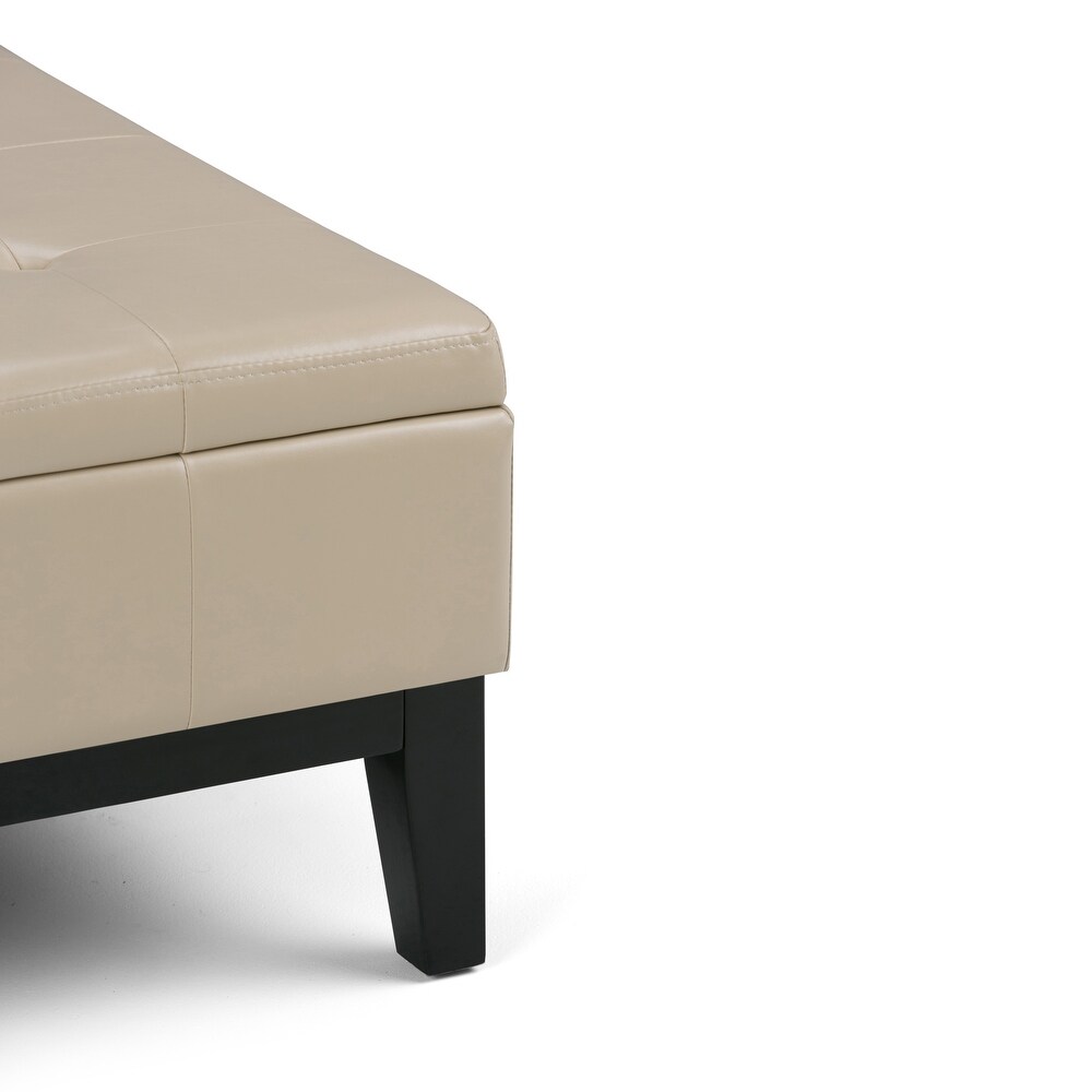 WYNDENHALL Lancaster 36 in. Wide Contemporary Square Table Ottoman