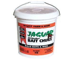 Jaguar Pail Bait Chunx Rodent Repellent， 9lb - 31410