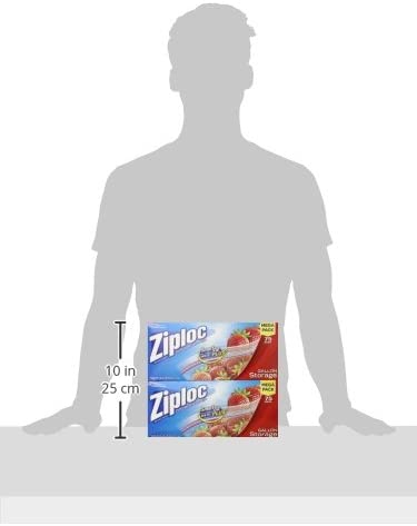 Ziploc Gallon Food Storage Bags， Grip 'n Seal Technology， 75ct