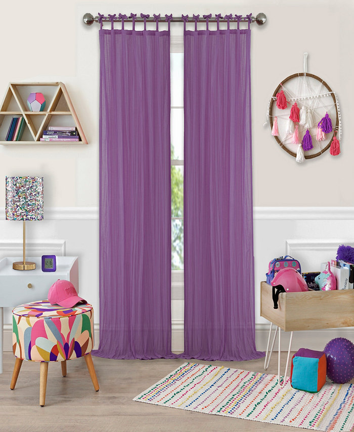 Elrene Greta 50 x 95 Crushed Sheer Curtain Panel