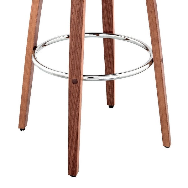 30 Inch Leatherette Barstool with Curved Back - 20 L x 20 W x 40 H Inches