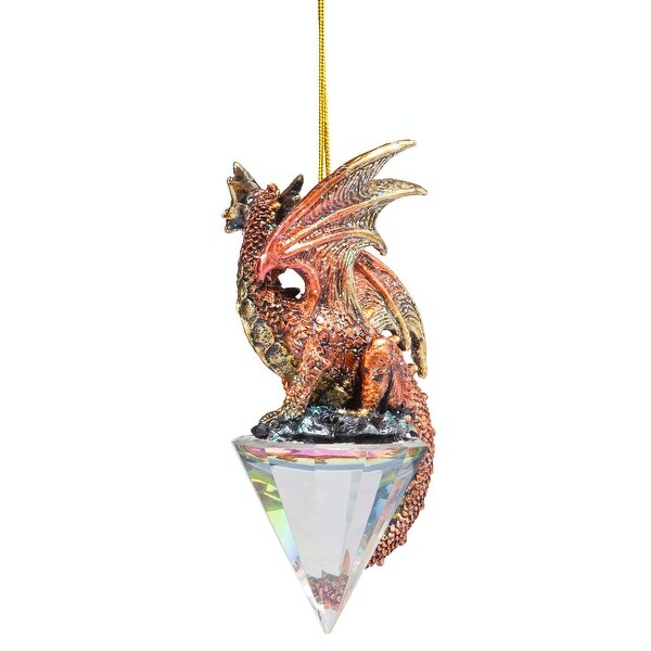 Design Toscano Diamond Dragon 2019 Gothic Holiday Ornament: Set of Three