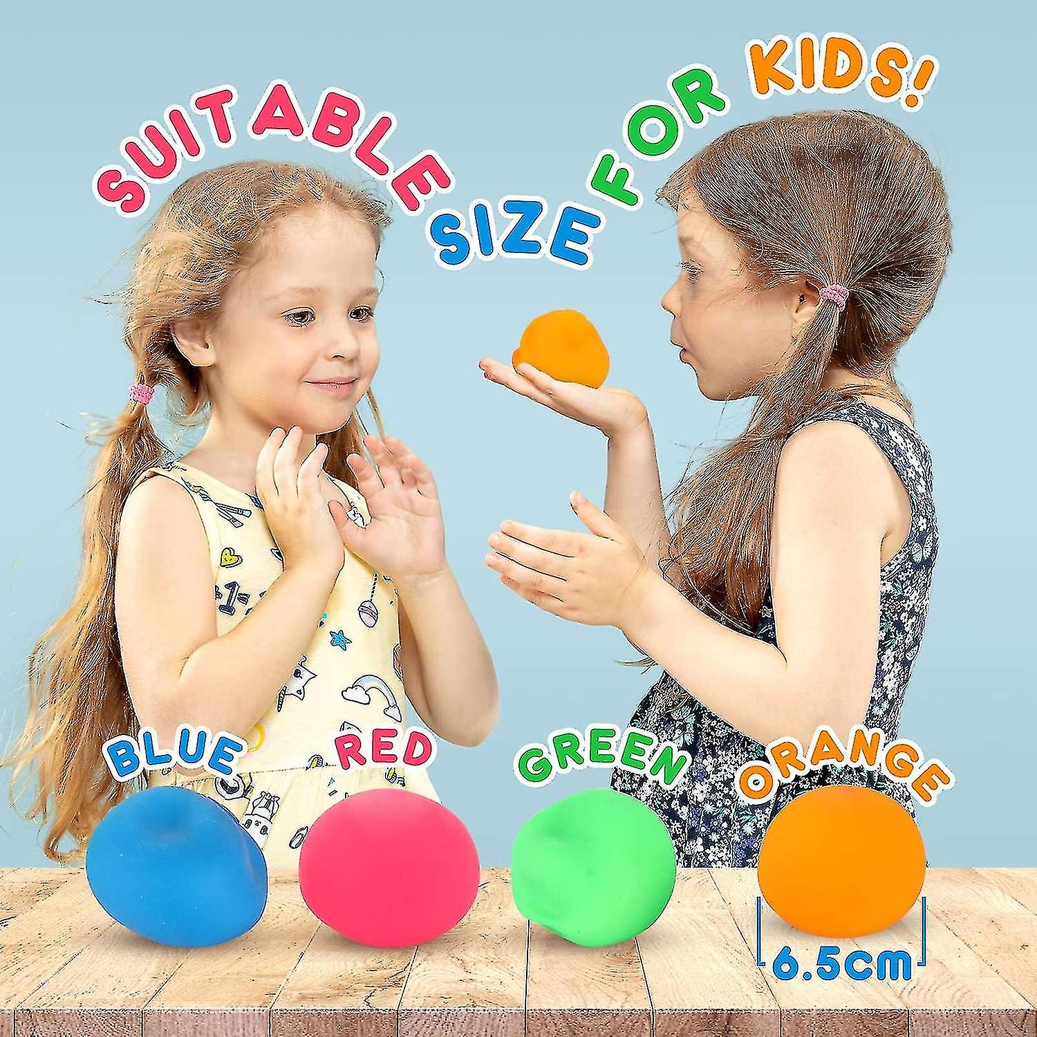 4 Pack Stress Ball For Kids And Adults Slow Rising Balls Sensory Fidget Toy Anxiety Stress Relief Sq