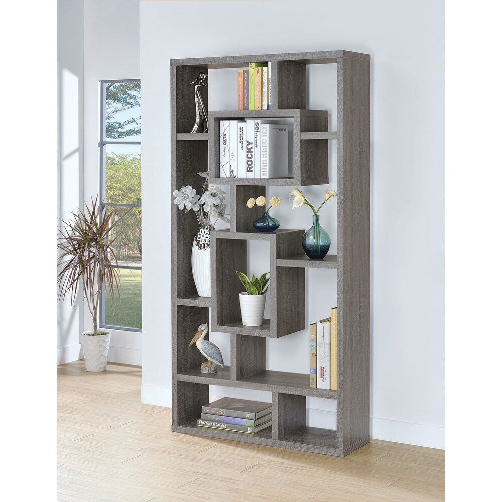 Aurelle 10 shelf Open Back Bookcase