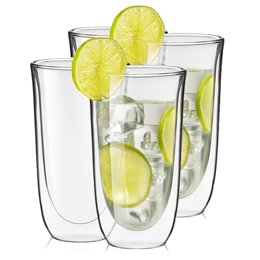 JoyJolt Spike 13.5 oz. Highball Glasses (Set of 4) MG20215