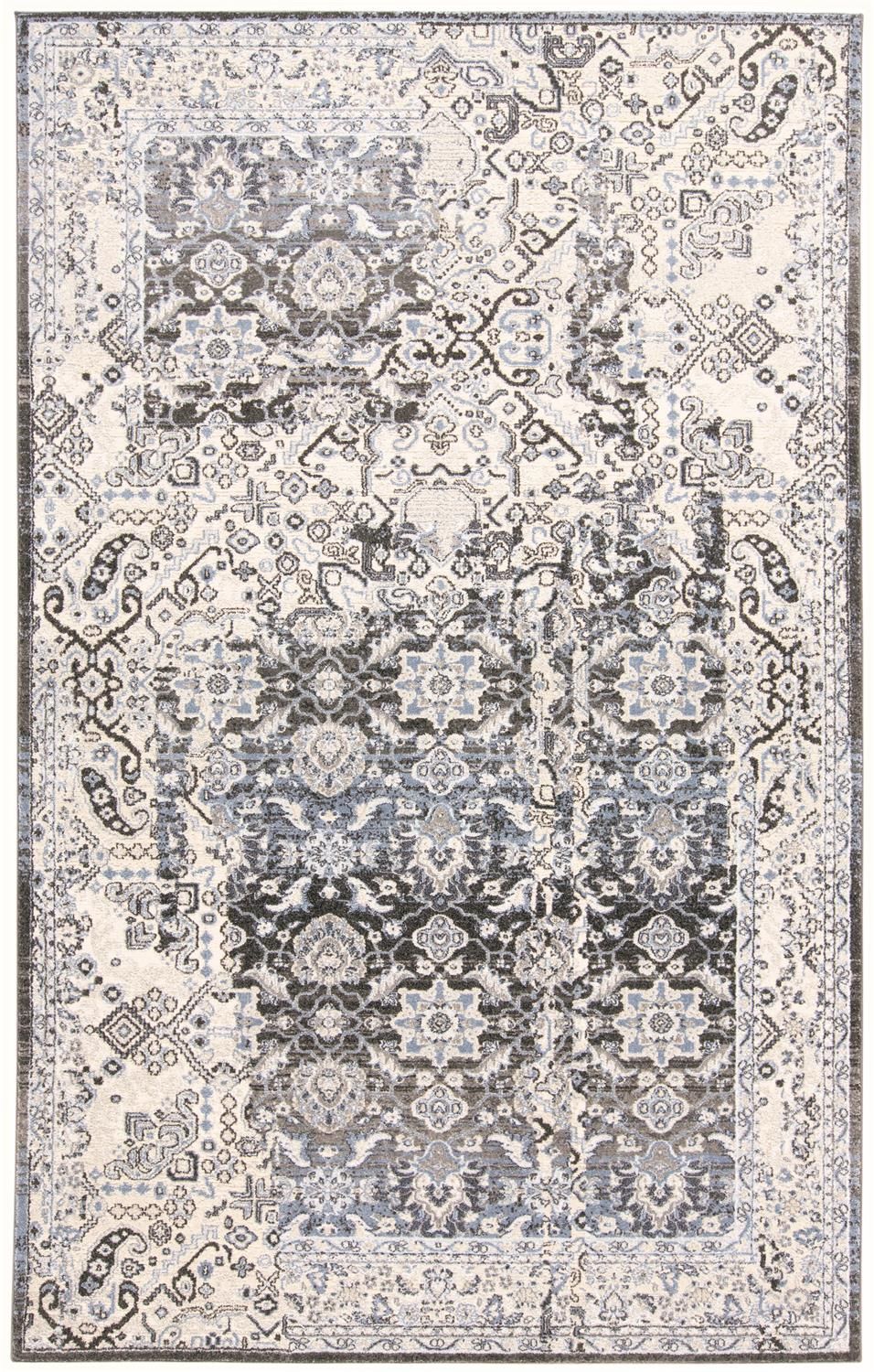 Tullamore Gray and Blue Rug by BD Fine