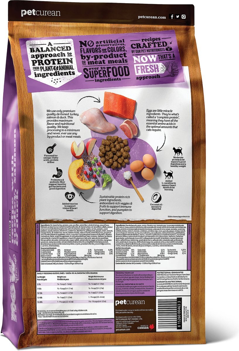 Now Fresh Grain-Free Senior Weight Management Recipe Dry Cat Food