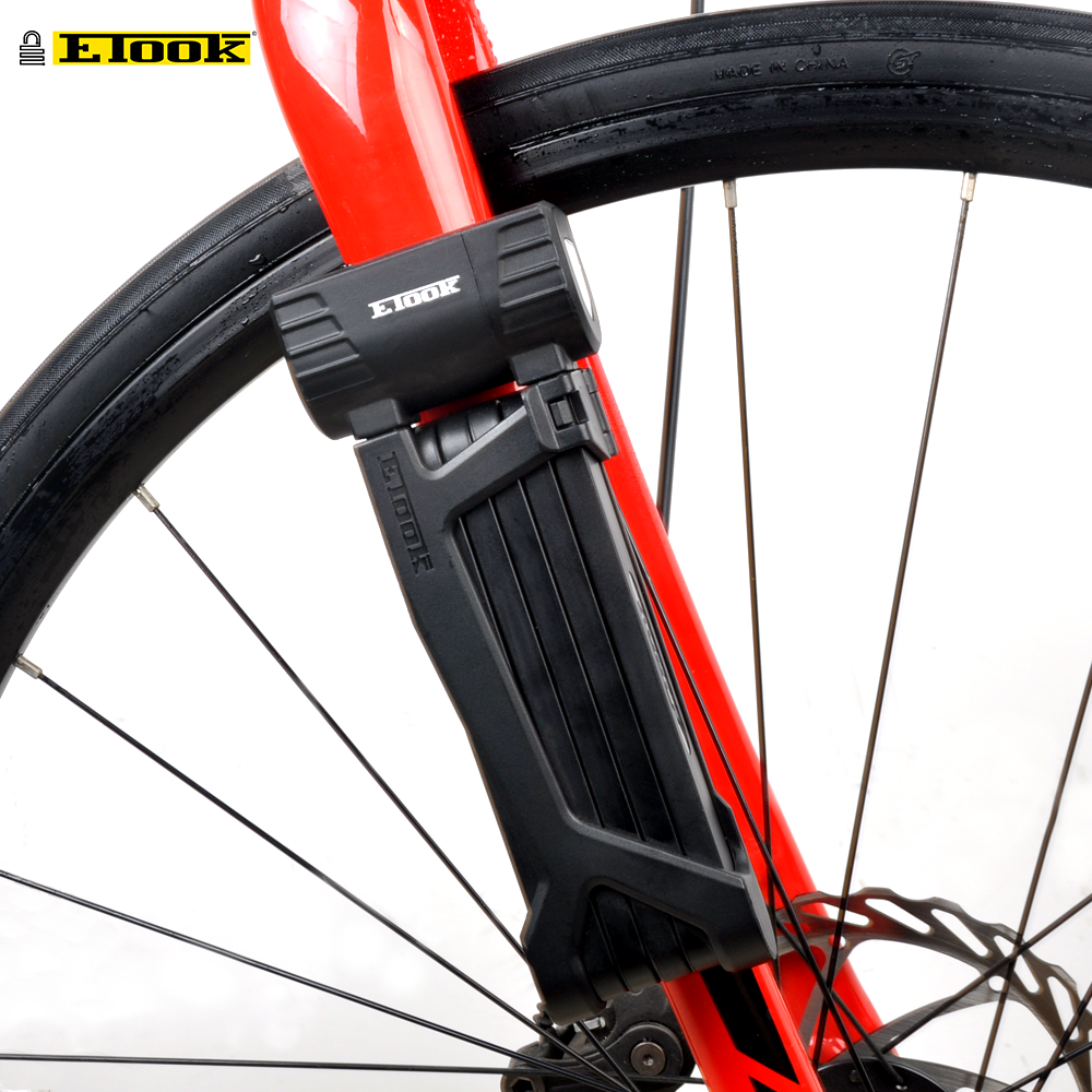 ETOOK Metal Folding Bike Lock Foldable Anti theft MTB Electric Bike Bicycle Lock