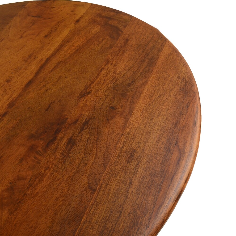 Rayna 30 Inch Round Wood Top Dining Table