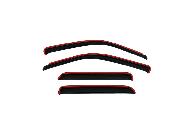 AVS 07-13 Toyota Yaris Sedan Only Ventvisor In-Channel Front and Rear Window Deflectors 4pc - Smoke