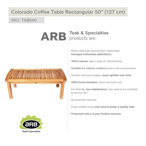 Teak Coffee Table Colorado