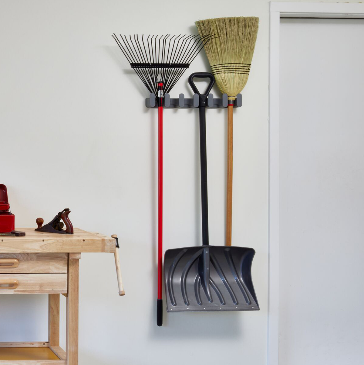 iDesign Wallspace Multi Hook Storage Rack