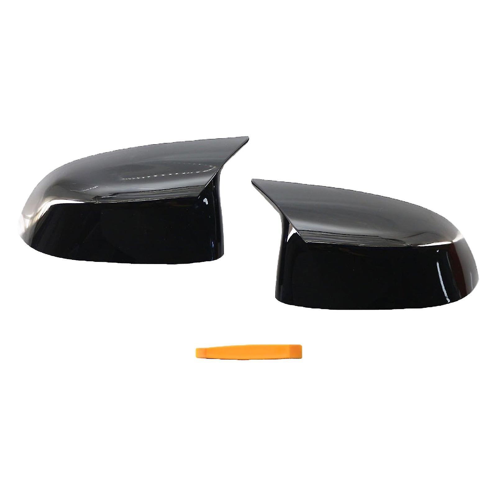 Gloss Black Side Mirror Rearview Covers Trim Fit For Bmw X3 X4 X6 X7 Easy To Install