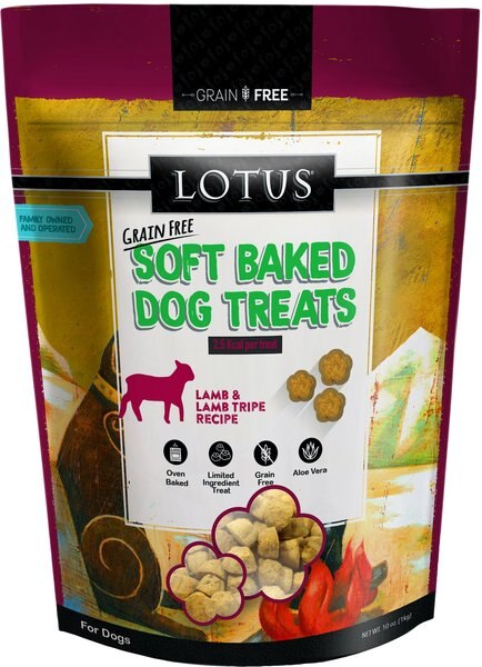 Lotus Soft-Baked Lamb and Lamb Tripe Recipe Grain-Free Dog Treats