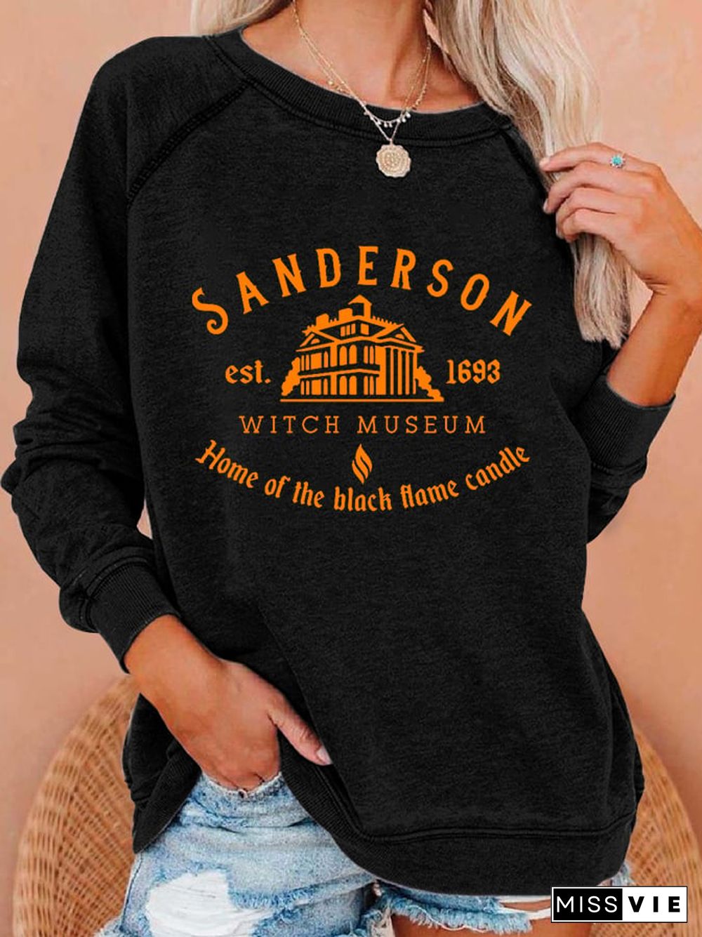 Fashion Print Long Sleeve Sweatshirt