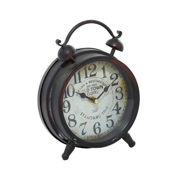 Metal Clock With Bell Style Top Olivia amp May